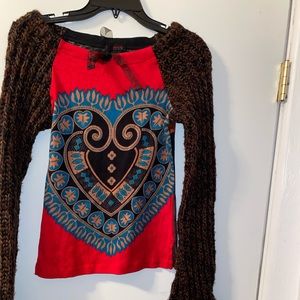 Custo Barcelona long sleeve top vintage